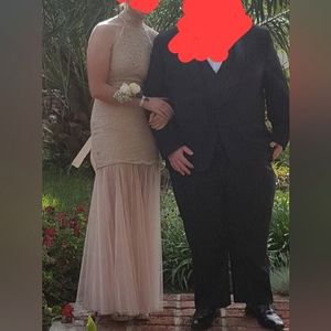 Nude trumpet/mermaid formal dress size 7/8